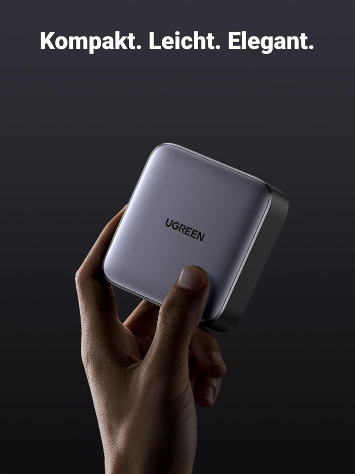 UGREEN Nexode 65 W Ladegerät USB C 4 Ports mit GaN II Tech kompatibel mit MacBook Pro Air iPad Pro M