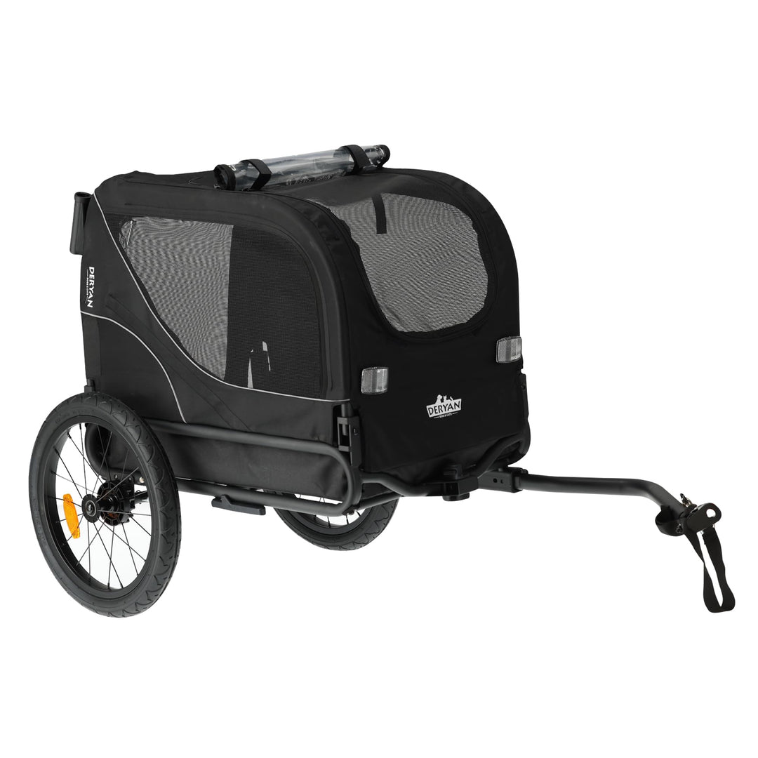 Hundefahrradanhänger 2-in-1 für Hunde – Fahrradanhänger, Jogger & Buggy – Zusammenklappbar & Multifu