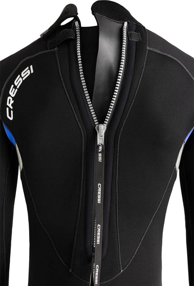 Cressi Castoro Man Monopiece Wetsuit - Taucheranzug Erhältlich in 5 oder 7 mm Neopren, Herren 5 mm S