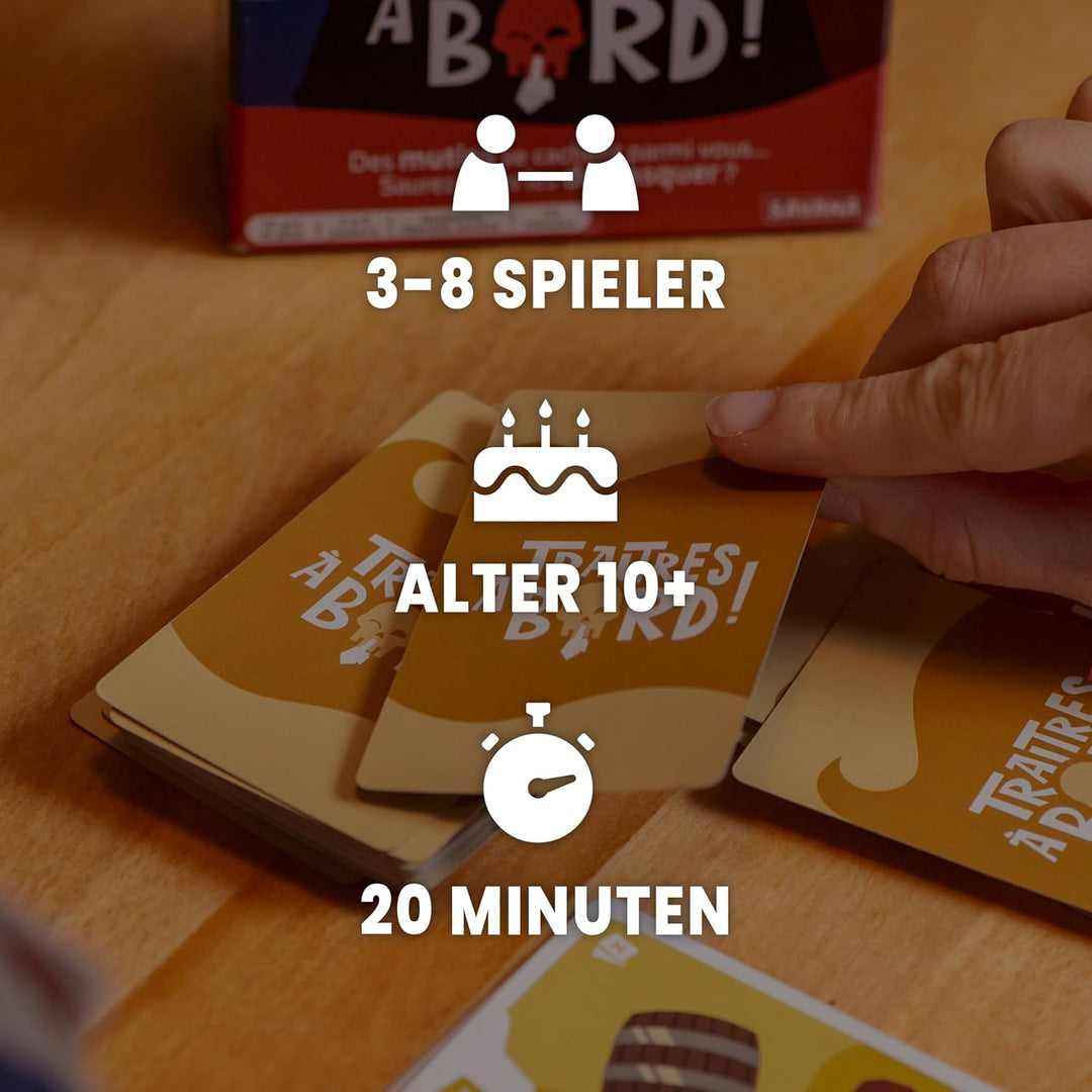 SAVANA Verräter an Bord - Bluffen, Strategie, Spass, &amp; Verrat | Kartenspiel für Jugendliche &amp; Erwach