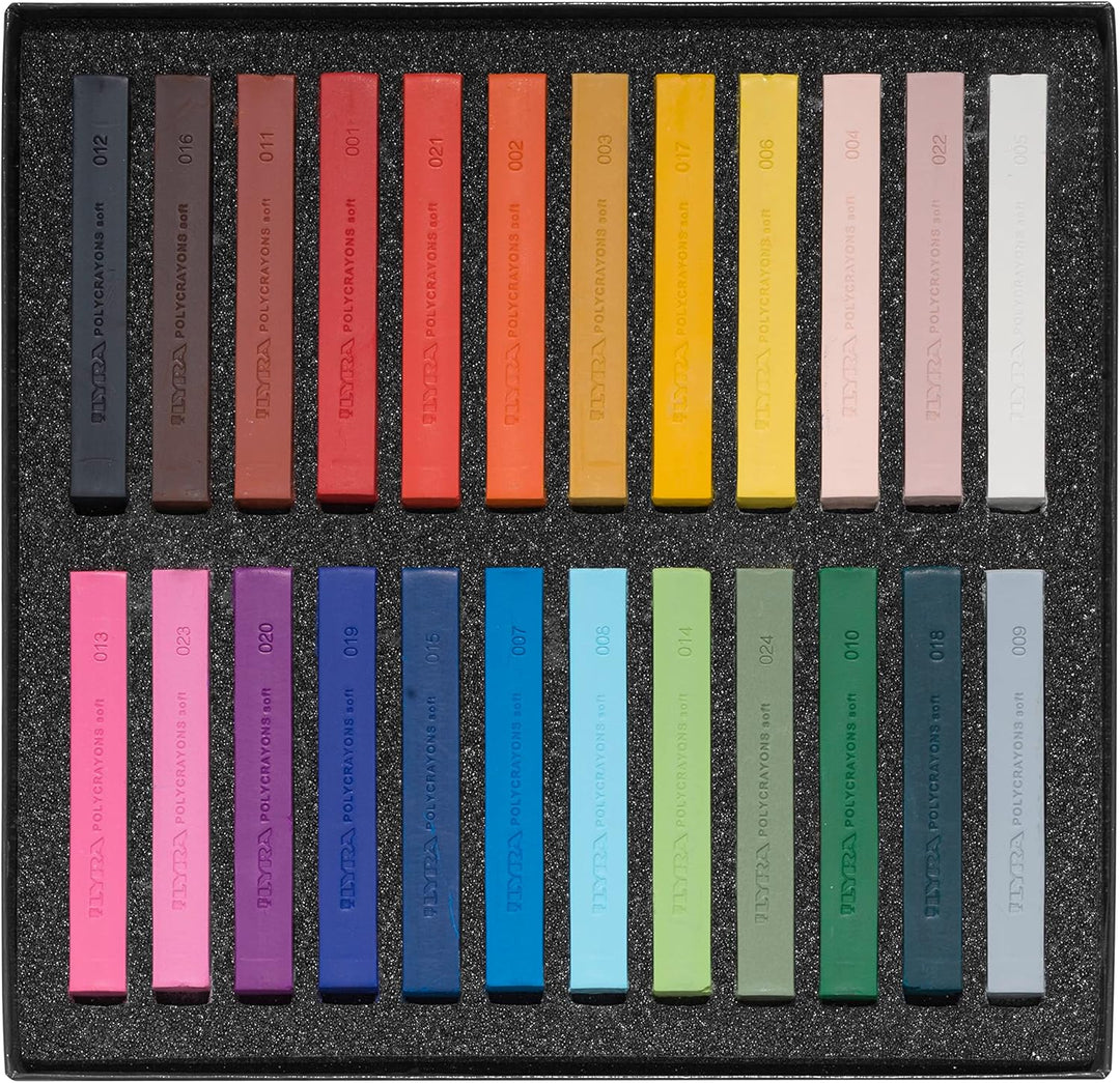 Lyra Polycrayons Federmäppchen Kreide künstlerischen Hohe Mitgliedschaft der Oberfläche Etui mit 24