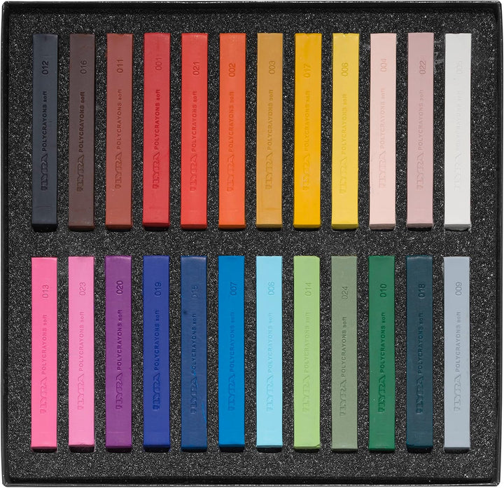 Lyra Polycrayons Federmäppchen Kreide künstlerischen Hohe Mitgliedschaft der Oberfläche Etui mit 24