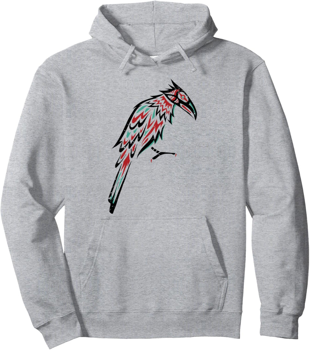 Indianer Rabe Astrologisches Zeichen Indian Zodiac Pullover Hoodie