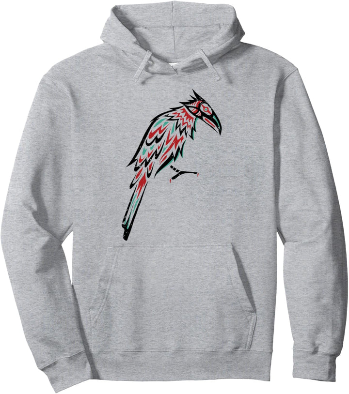 Indianer Rabe Astrologisches Zeichen Indian Zodiac Pullover Hoodie
