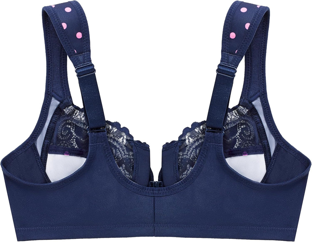 Glamorise Damen Plunge Bra 40D Marine Print, 40D Marine Print