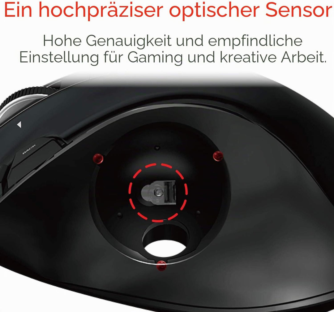 ELECOM M-XT3URBK Mouse Wired Trackball Grip 6 Button, Black Thumb-operated Wickel