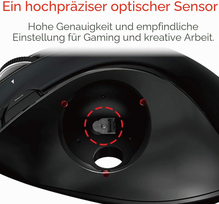 ELECOM M-XT3URBK Mouse Wired Trackball Grip 6 Button, Black Thumb-operated Wickel