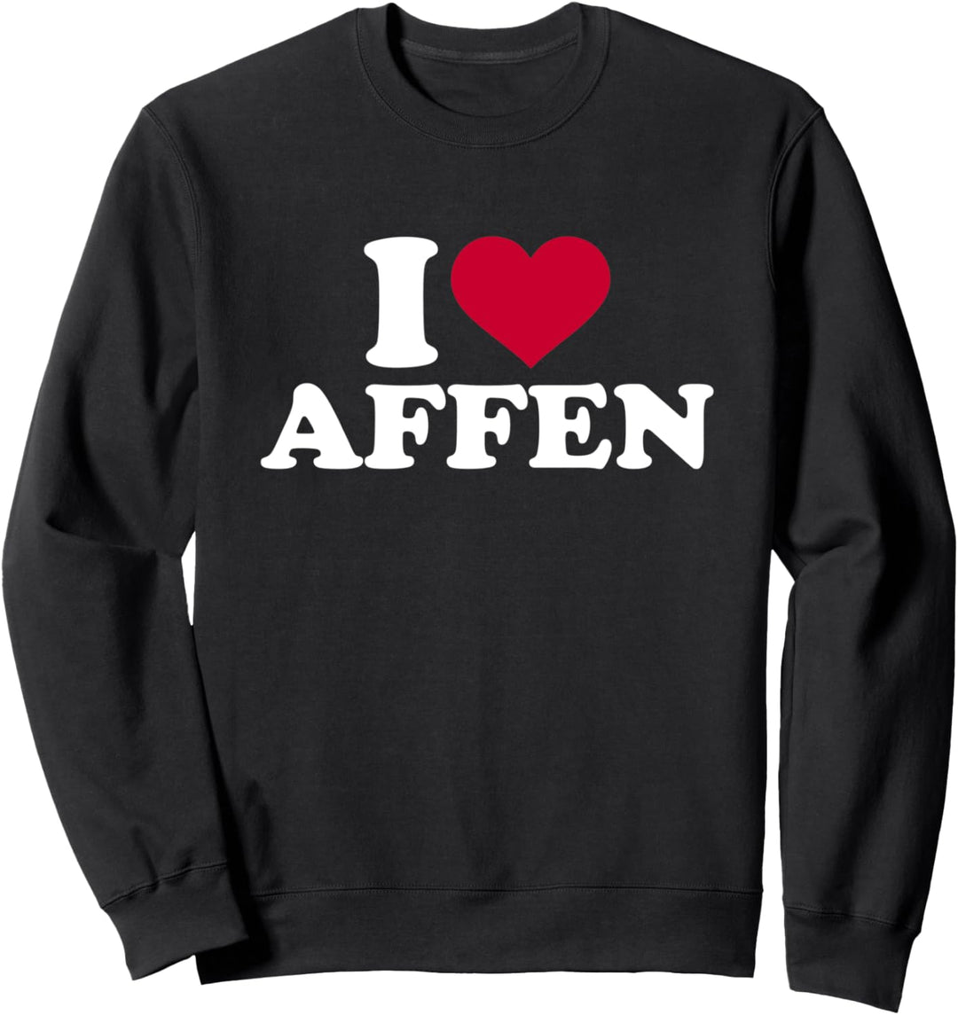 Ich liebe Affen Sweatshirt