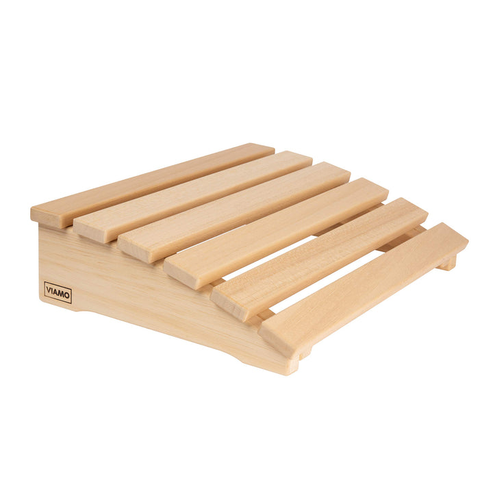 VIAMO® Sauna Kopfstütze Kopfteil Rückenlehne gebogen aus Abachiholz 39,5 x 30 cm 39.5x30x10 cm (1er,