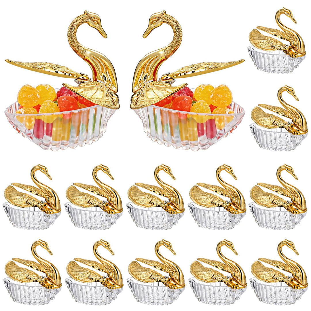 Angoily 24Pcs Candy Boxen für Hochzeiten Kleiner Schwan Form Geschenk Boxen Hochzeit Gastgeschenke B
