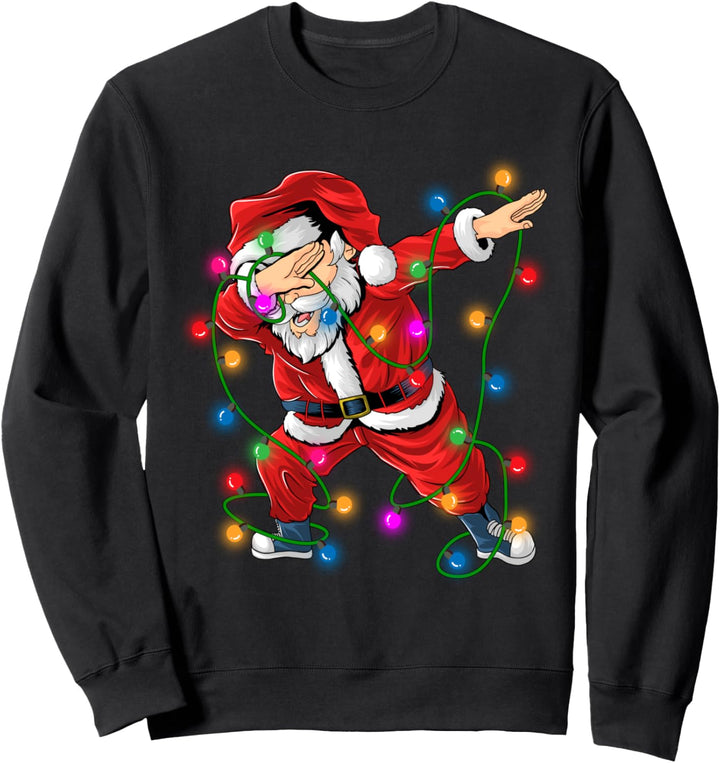 Dabbing Weihnachtsmann Santa Lustiges Weihnachtspulli lustig Sweatshirt
