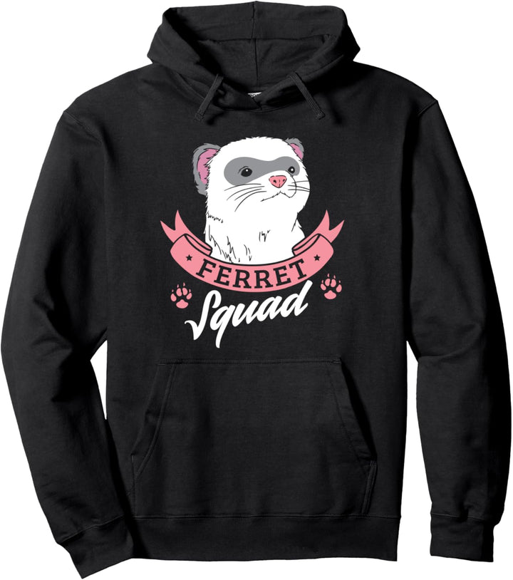 Ferret Squad Ironic Rodet Team Pullover Hoodie