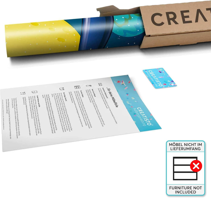 Möbel-Folie für Kinder - passend für IKEA Hemnes Kommode 6 Schubladen I Tolle Möbeldekoration für Ba