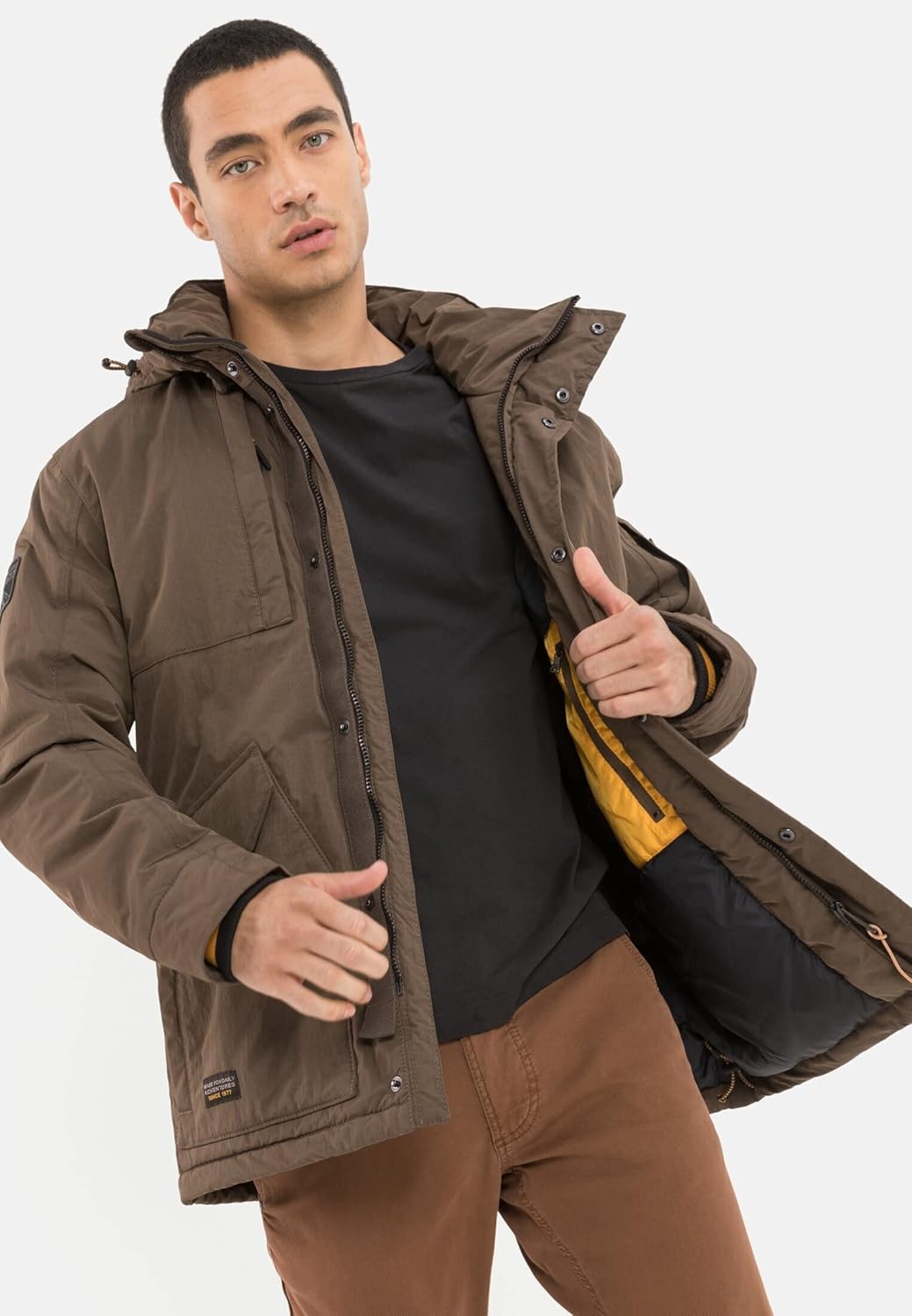 camel active Herren Jacket 31 Dark Brown, 31 Dark Brown