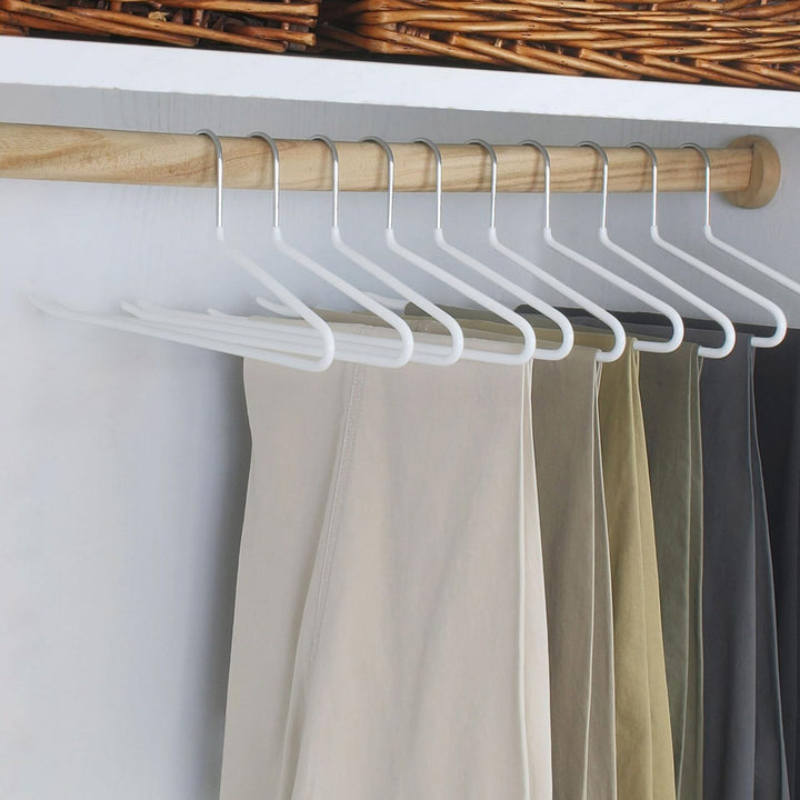 Hangerman Hosenbügel mit offenem Ende, Metall, für Hosen, Jeans, Schals, Handtücher, platzsparend, r