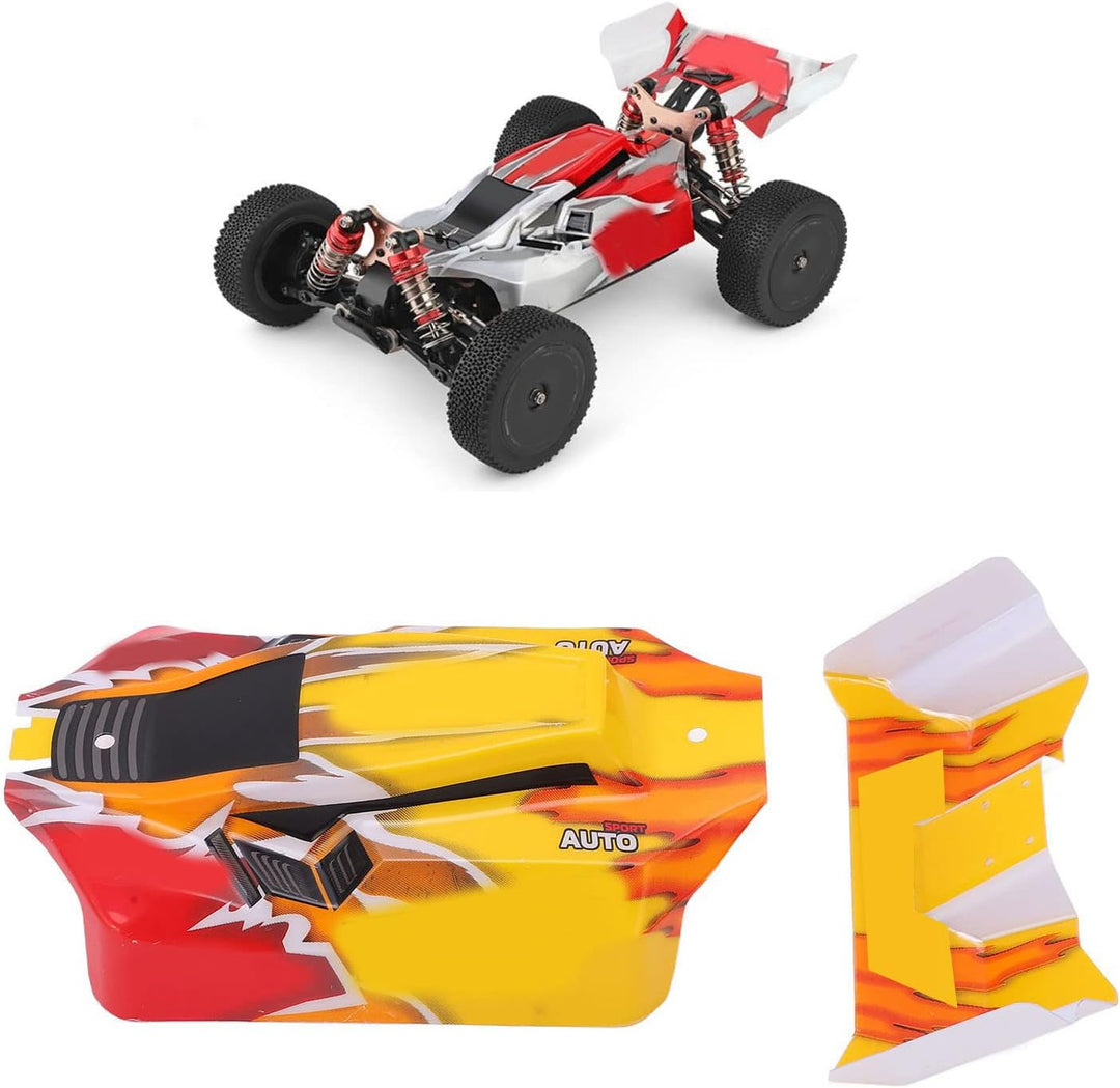 Dilwe RC Car Body Shell, PVC-Fernbedienung Car Shell Upgrade-Teile für WLtoys 144001 144010 1/14 RC