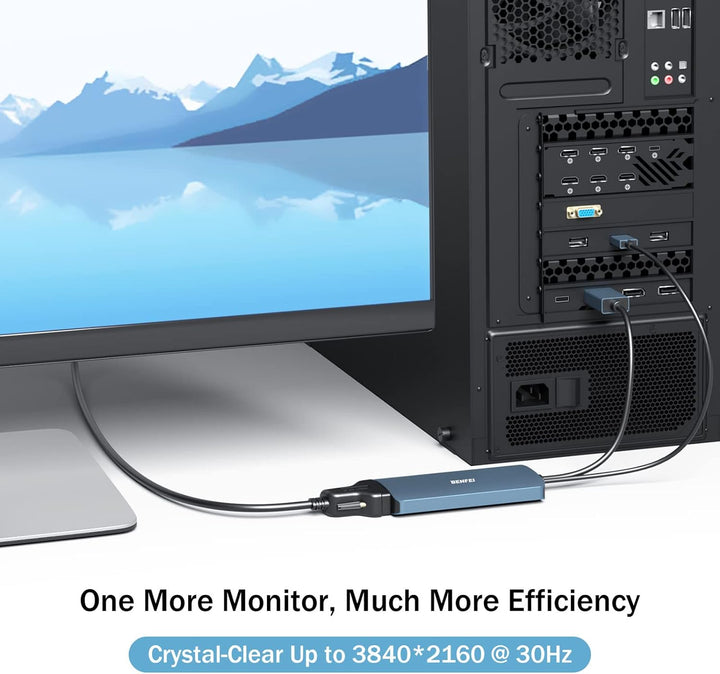 BENFEI DisplayPort auf DVI DVI-D Dual Link Adapter unterstützt 2K@60Hz, 1080P@60Hz 1 Blau, 1 Blau
