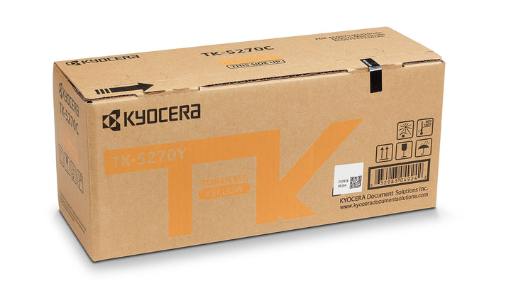 Kyocera TK-5270Y Gelb. Original Toner-Kartusche 1T02TVANL0. Kompatibel für P6230cdn, M6230cidn und M