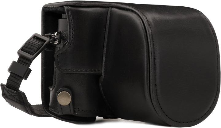 MegaGear Panasonic Lumix DC-GX950, GX900, DC-GF10 (12-32mm) Ever Ready Leder Kamera-Case mit Trageri