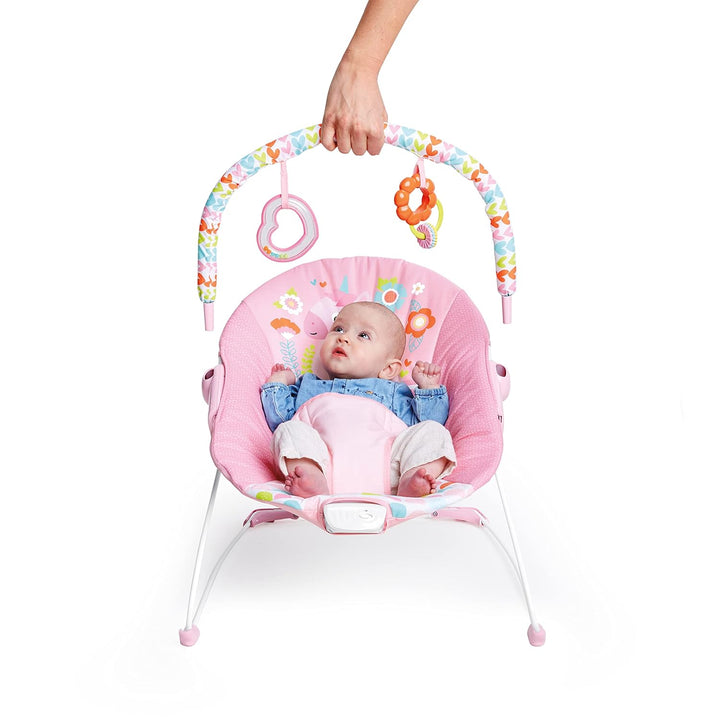 Bright Starts, Babywippe, Fancy Fantasie mit Beruhigenden Vibrationen, Maschinenwaschbarem Sitzpolst