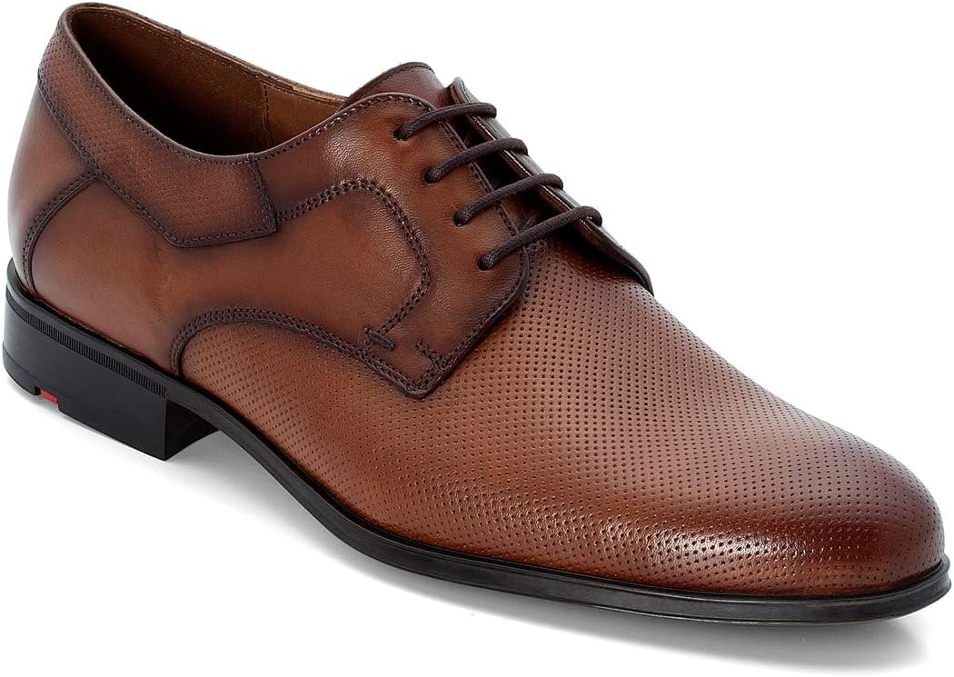 LLOYD Herren Schnürhalbschuhe Levin, Männer Businessschuhe,Derby,Normalweit, Cognac