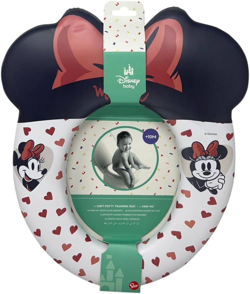 Toilettensitz Minnie Disney für Kinder, universell, 35 x 30 cm, ergonomisch und bequem, leicht zu re