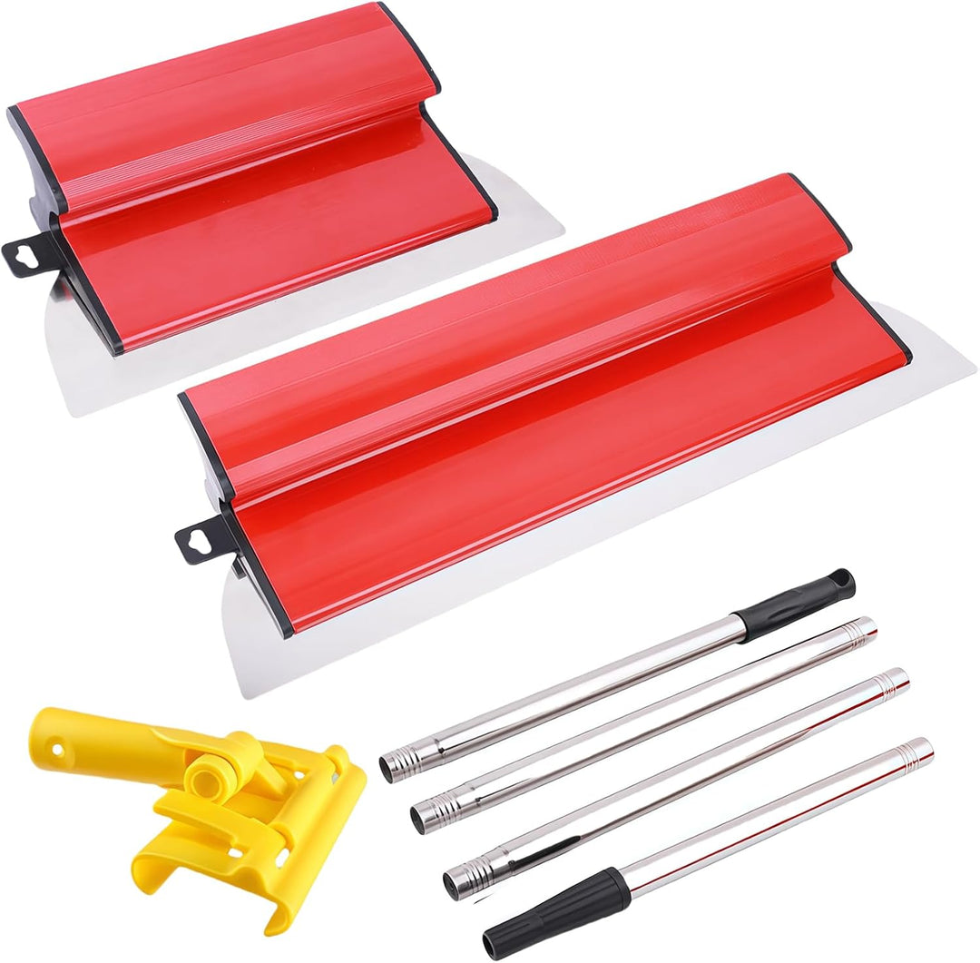 Flächenspachtel Set, 2 Stücke Spachtel Werkzeug 40cm/25cm Professionelle Trockenbau Skimming Tools G
