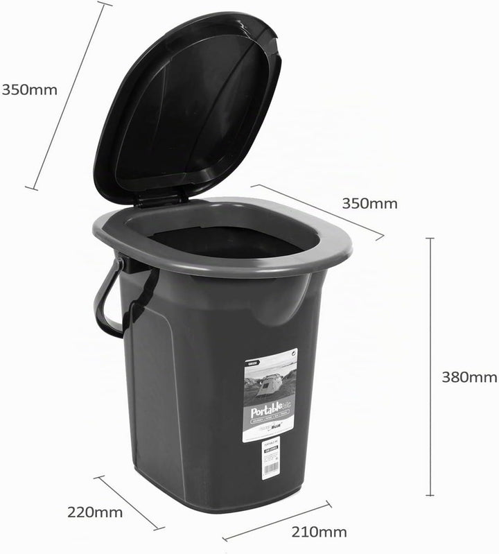 Green Blue GB320 Mobile Campingtoilette 19L | Tragbare Reisetoilette mit max. Tragkraft bis 130kg |