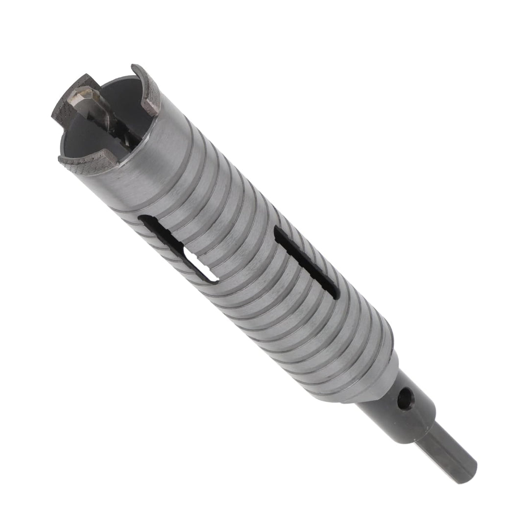 PRODIAMANT Diamant Bohrkrone ø 52mm Nutzlänge 150mm mit 6-Kant Adapter lasergeschweisst für trocken