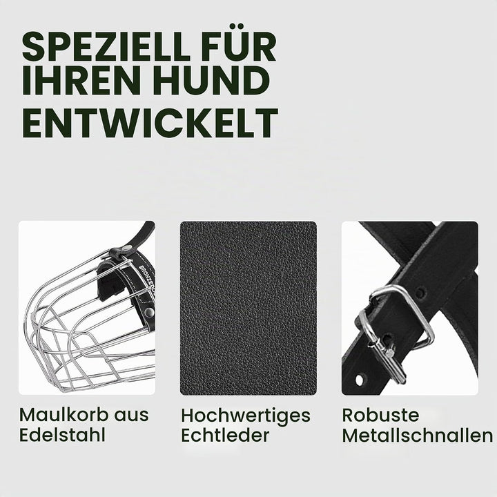 BRONZEDOG Hundemaulkorb Verstellbar Robustes PVC/Metalldrahtkorb für Grosse und Sehr Grosse Hunde mi