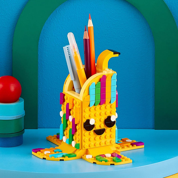 LEGO 41948 DOTS Bananen Stiftehalter, kreatives DIY Bastelset für Kinder ab 6 Jahren, Kinderzimmer-D
