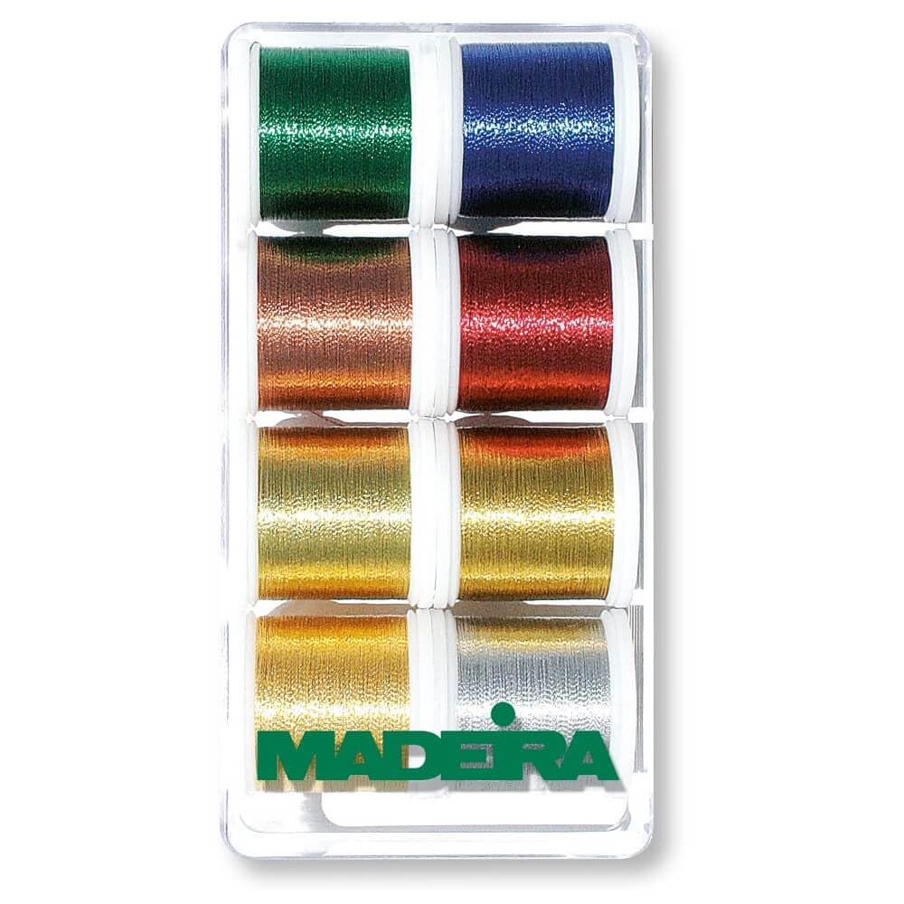 Madeira Klassischer Metallfaden – Hand- und Maschinennähen, zum Nähen und Sticken, enthält reines Si