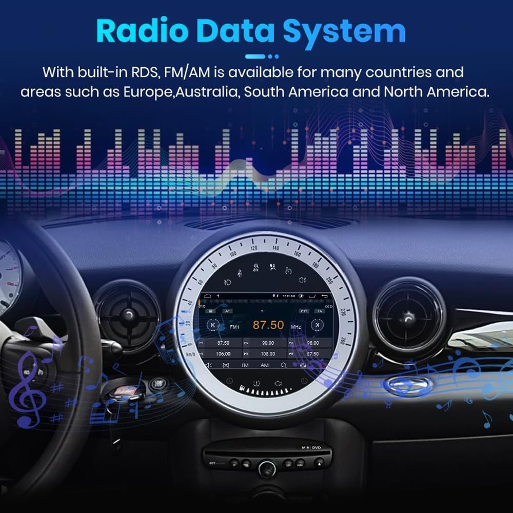 Auto Radio Autospieler GPS Navi Navigation Player Carplay/Android Autoradio 9 Zoll HD-Touchscreen, E