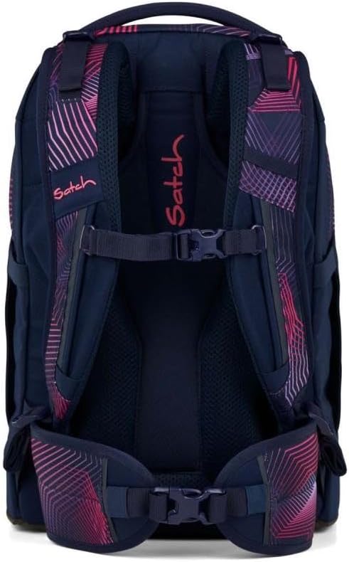 Satch Pack Schulrucksack Set 3tlg. inkl. Schlamperbox und Sporttasche (Seismic Pink), Seismic Pink