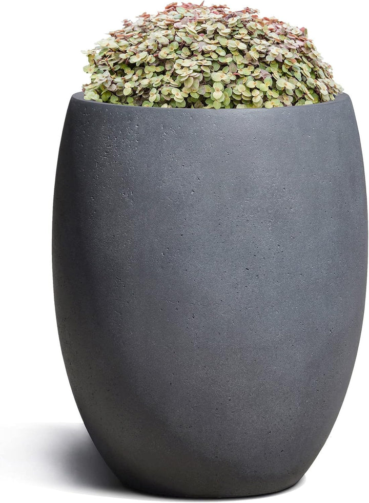 ESCHBACH® Pflanzkübel Tall Balloon 40 Blei Grau Rund * 40 x 40 x 50 cm * 10 Jahre Garantie 40x40x50,