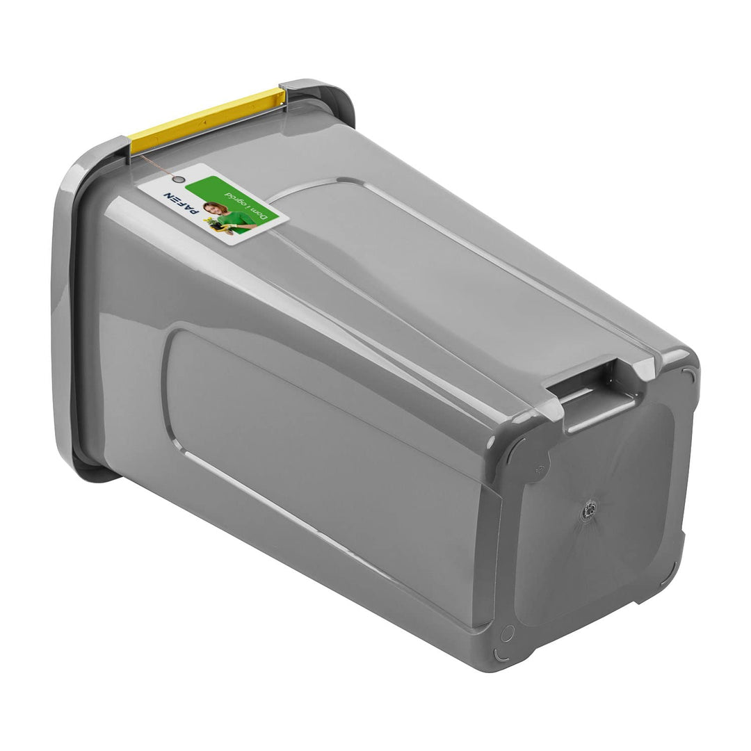 PAFEN Grosser Mülleimer 50l mit Deckel – 4er Set Abfallbehälter 550 x 365 x 370mm - Abfalleimer für