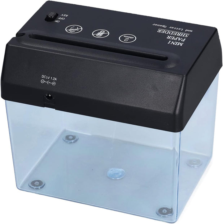 Mini Aktenvernichter, A6 Papierschneider Schredder Klein Reisswolf Aktenvernichtung Elektro Aktenver