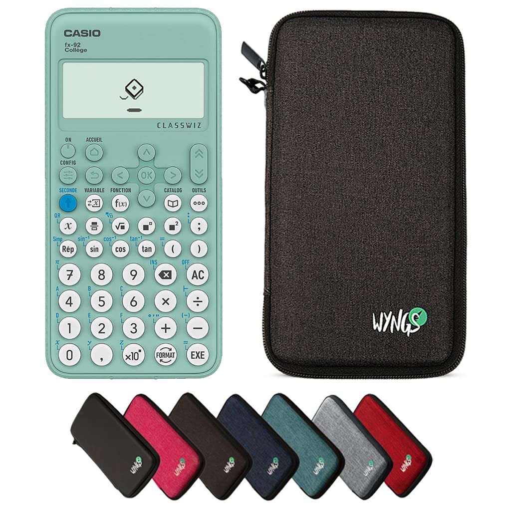CALCUSO Sparpaket: Casio FX-92 College ClassWiz technisch-wissenschaftlicher Schulrechner + WYNGS Sc