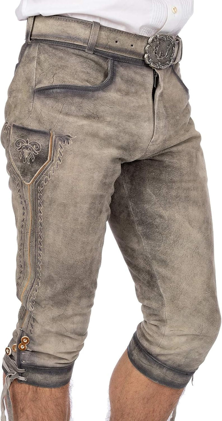 Stockerpoint Siggi2 Herren Trachtenlederhose 46 Rauch Geäscht, 46 Rauch Geäscht
