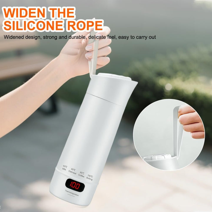 400ML Reise Elektrisch Wasserkocher, 3 in 1 Kleiner Tragbarer Wasserkocher, Mini Electric Kettle mit