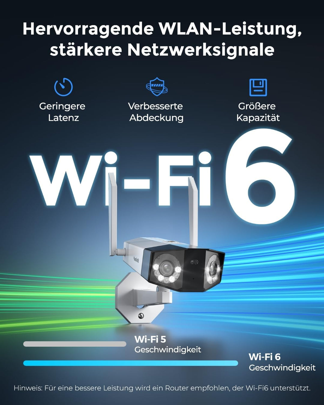 Reolink 4K Dual-Lens WLAN Überwachungskamera Aussen, 180° Ultra-Weitwinkel, Person-/Fahrzeug-/Hausti