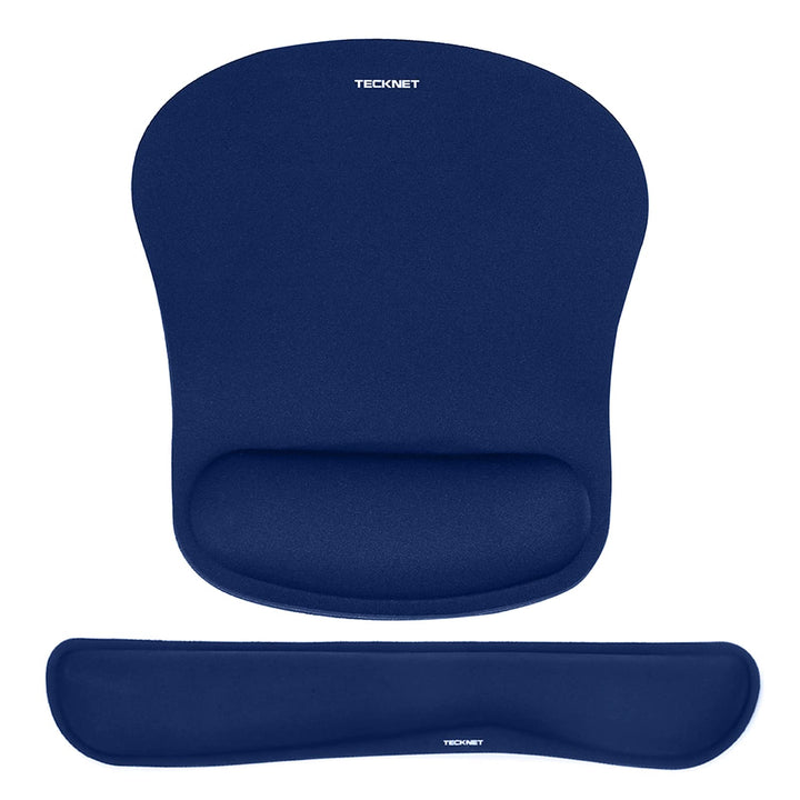 TECKNET Mauspad mit Handauflage, Gelkissen Mousepad und Ergonomische Memory Foam Tastatur Handgelenk