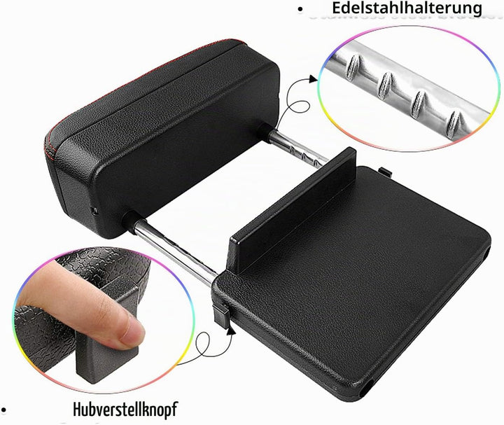 SHAOHAO Universal Armrest Extender, Armlehnenpolster Ellenbogenstütze Organizer, Adjustable Height C