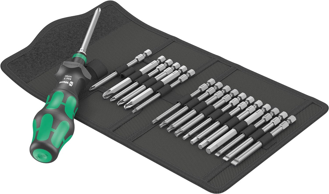 Wera '05057482001 Kraftform Kompakt Turbo 1 Getriebe-Schraubendreher-Satz, 19-teilig