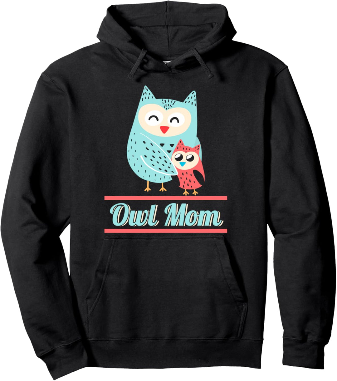 Eulenmama Owl Mom Eule Kauz Vögel Eulenmotiv Vogel Käuzchen Pullover Hoodie