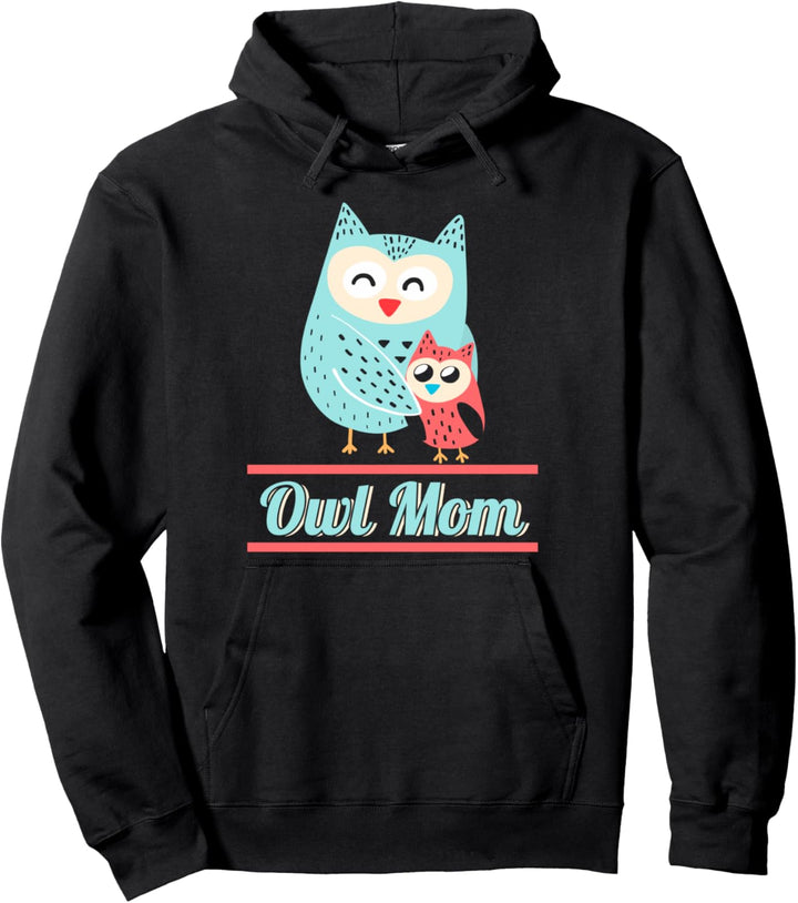 Eulenmama Owl Mom Eule Kauz Vögel Eulenmotiv Vogel Käuzchen Pullover Hoodie