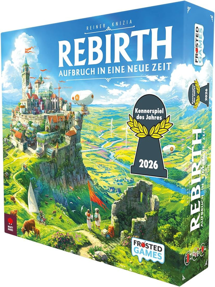 Frosted Games, Rebirth Aufbruch in eine Neue Zeit, DE-Version, Strategisches Kennerspiel für 2-4 Spi