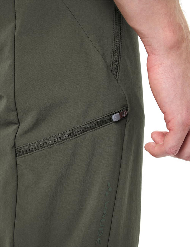 VAUDE Men's Farley Stretch ZO Pants II, Dark sea, 58 Khaki Uni 46