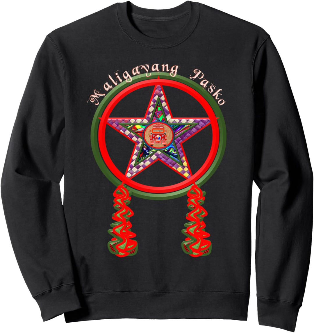 Filipino Parol and Philippine Jeepney Lantern Sweatshirt