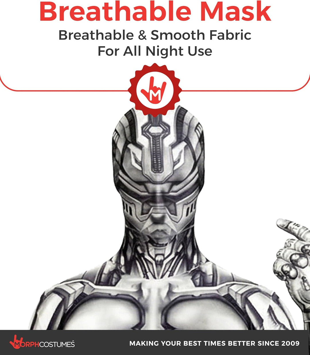 Morphsuits Roboter Kostüm für Erwachsene, Monster Verkleidung, Halloween und Karneval - L L Roboter,